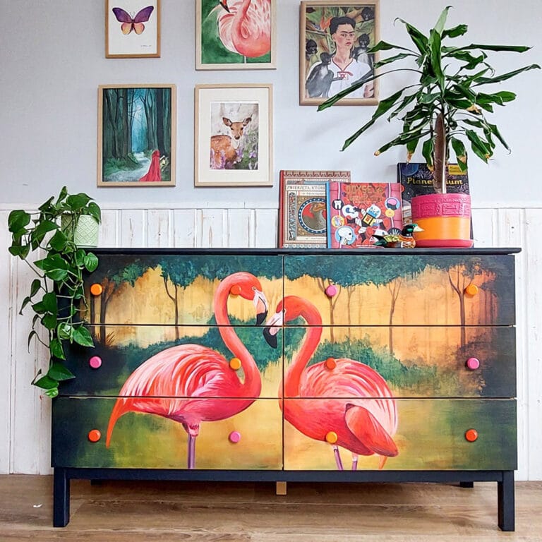 Komoda flamingi